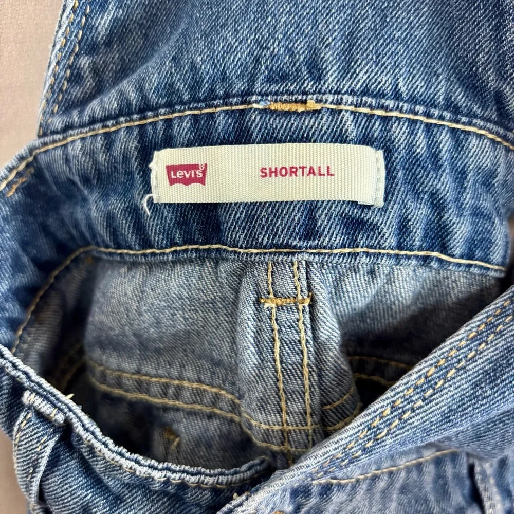Levi's Light‎ Blue Denim Shortall Girls 16 Hand crafted Appliqué Owl on Bib